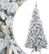 vidaXL Kunstmatige Inklapbare Kerstboom met 300 LED Wit 210 cm PE en PVC