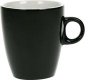 Cosy & trendy Koffiekopjes/bekers - zwart - 190 ml - Keramiek - glans finish