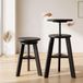 Tabouret réglable, hêtre, diamètre 30 cm, hauteur 48–65 cm