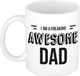 Bellatio Decorations Shoppartners Bv Papa cadeau mok / beker met tekst I am a freaking awesome dad - kado mokken / bekers - Cadeau papa/ vader