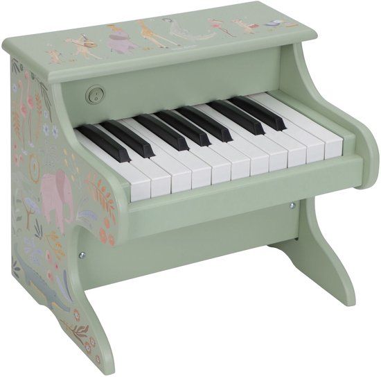 Little Dutch Houten piano - Groen FSC - Safari Friends