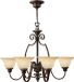 Steady Lighting Moderne Kroonluchter Metaal Blauw E27 66cm