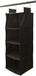 CMP Armoire organisatrice - 5 compartiments - noir - polyester - 30 x 80 cm - pliable