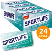Diversen Sportlife Extramint Gum - Suikervrij - 24 x 18g - Voordeelverpakking
