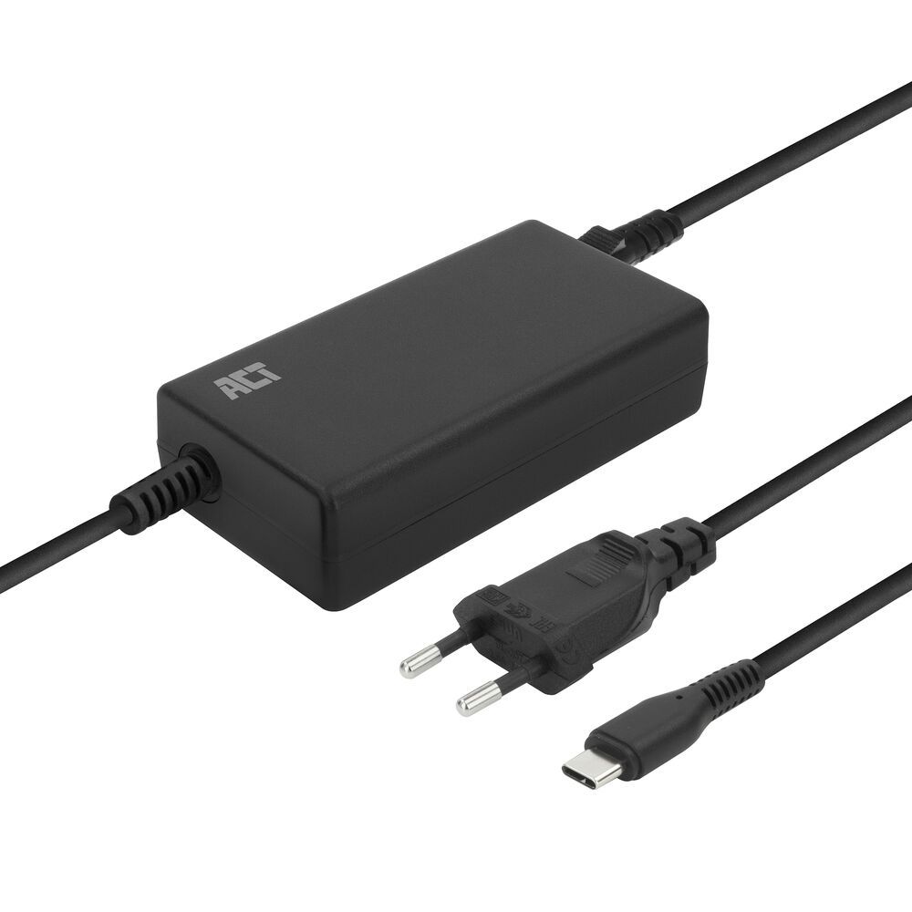 ACT AC2005 USB-C Laptop Charger - 65W - Black