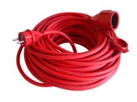 UNITEC Rubberen verlenging H05RR-F3G1,5mm² 25m, IP44, rood