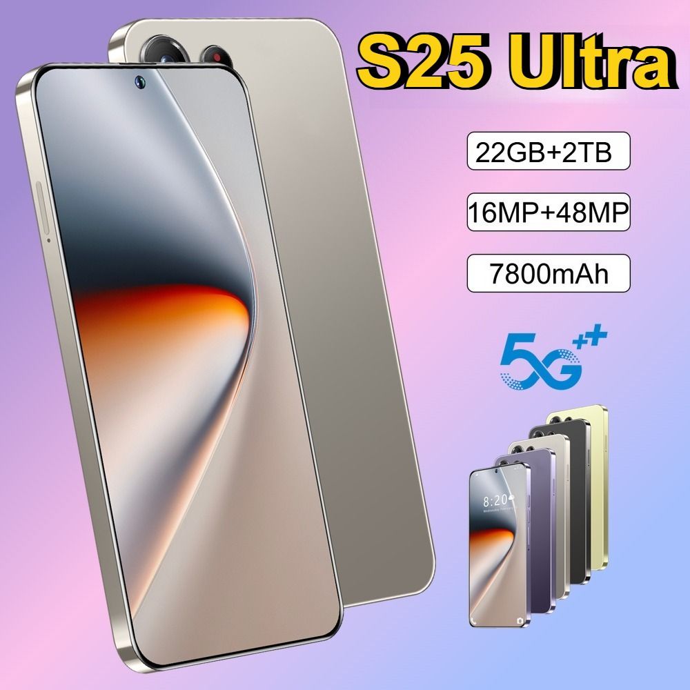 CHOTOG Icecat Smartphone S25 Ultra Origineel 7800mAh 5G Dual SIM 22GB+2TB Mobiele Telefoons 7,3 inch Globaal Android Gezichtsherkenning