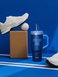 Qwetch Travel Cup Geïsoleerd - Level up Blauw nuit