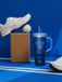 Qwetch Travel Cup Geïsoleerd - Level up Blauw nuit