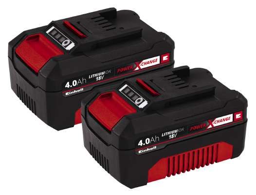 Einhell Power X-Change Twinpack 4.0 Ah - 18V - 2x 4.0 Ah Accu