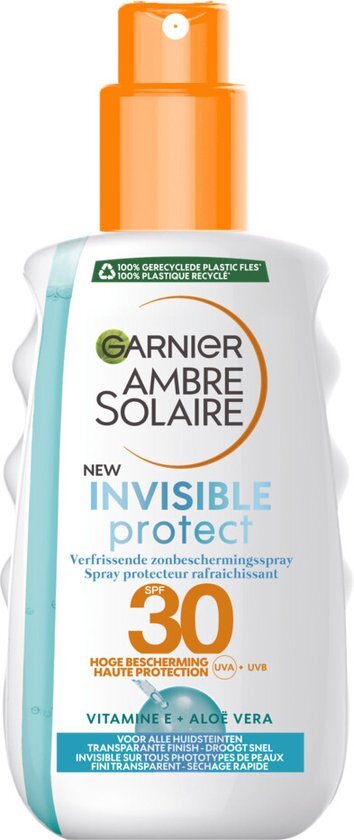 Garnier Clear Protect Refresh - Transparente Zonbeschermingsspray SPF30 - 200ml - Hoge Beschermingfactor