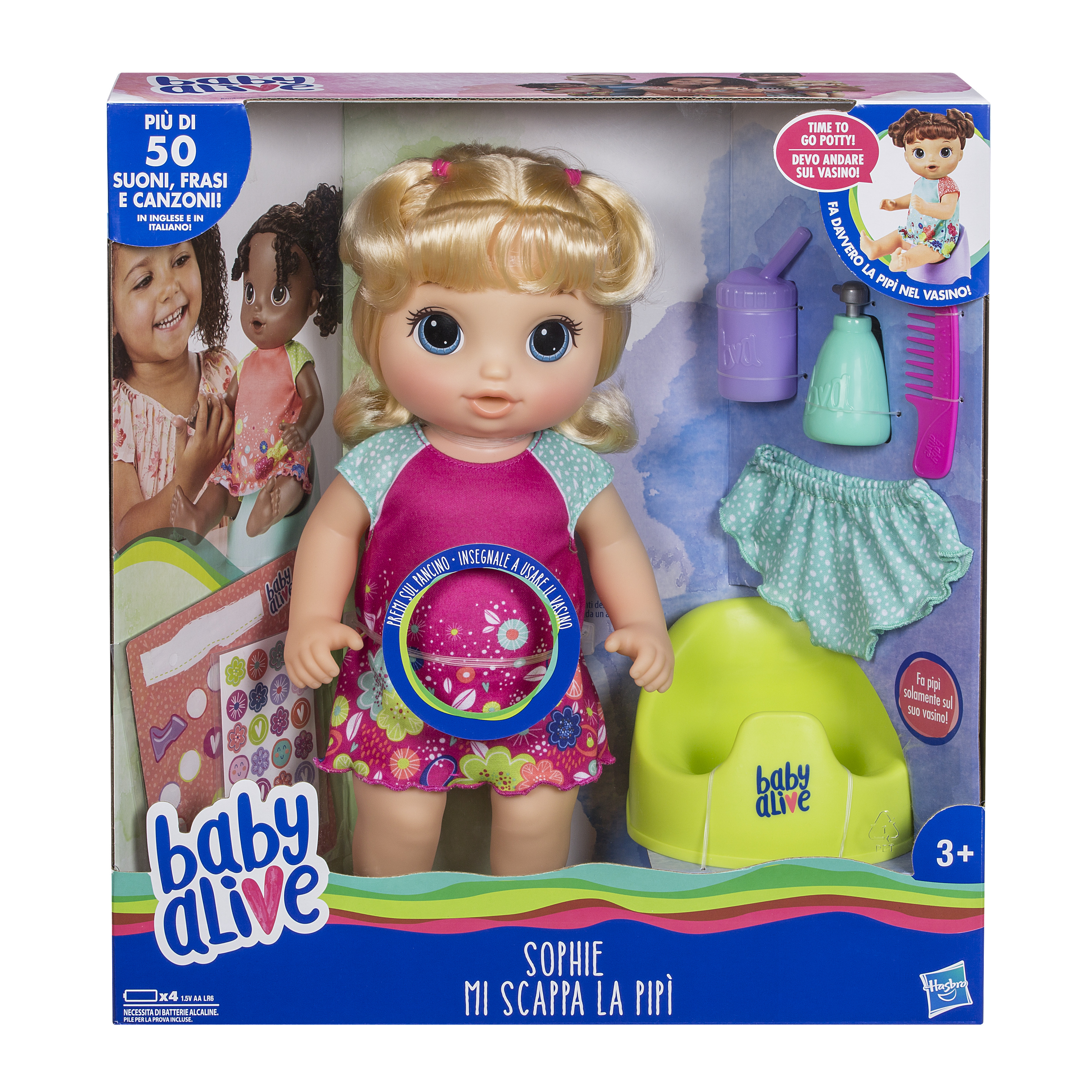 Hasbro Baby Alive Sophie mi Scappa la Pipi' Bambola