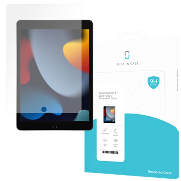 JUSTINCASE Screen Protector for Apple iPad 2019/2020/2021 - Tempered Glass - Clear