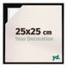 yd Cadre photo 25x25 cm noir mat - Cadre pour toile - MDF Lyon