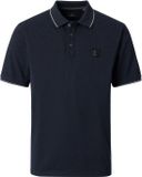 CASAMODA Polo Jersey Tipping Donkerblauw (navy) - Maat M - Heren