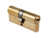 Amig - Veiligheidscilinder - Deurslot - Lange nok - Boorbeveiliging - Inclusief 5 sleutels - Zilver - Afmetingen: 80 (35-45 mm)
