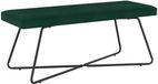 vidaXL Canapé Vert foncé 110 x 40 x 45 cm velours