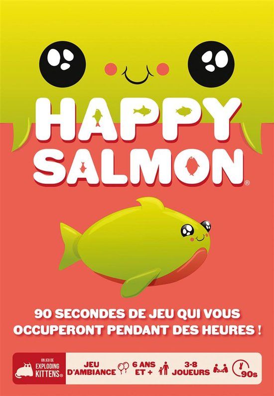 Asmodee Happy Salmon, Kaartspel, 6 jaar, 1 min