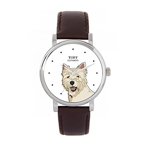 Toff London West Highland Terrier Hoofd Hondenhorloge