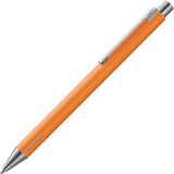 LAMY econ balpen 240 – Balpen van roestvrij staal in mat apricot met markant gebogen clip, inclusief Großraummine M 16 zwart