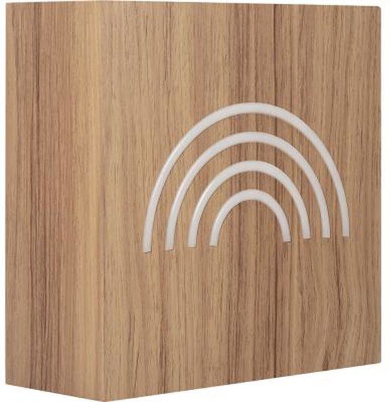 Bigben CBLNEONINDURAINBOWL Draagbare luidspreker Hout 15 W