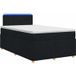 Prolenta Maison Exclusive - Lit Boxspring Avec Matelas Noir 120 X 200 Cm Tissu