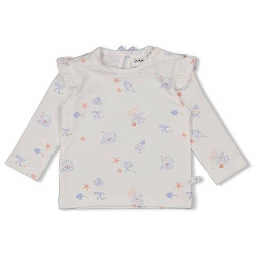 Feetje longsleeve Sea La Vie ecru/blauw