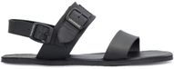 Groundies Sandalen Kos Heren Maat 41 Zwart Platte Sandalen Leer Kunststof Zomer 2025