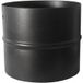 Raccord émail noir mat mâle-mâle Ø125 13cm