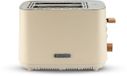Bourgini Harmony Broodrooster - Echte Beukenhouten elementen - Toaster- Extra hoge broodlift en 2 brede brood sleuven - 7 warmteniveaus