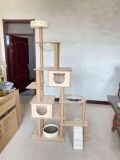 Merkloos Grote Kattenboom met 4 Ruimtecapsules en Multifunctioneel Design