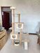 Merkloos Grote Kattenboom met 4 Ruimtecapsules en Multifunctioneel Design