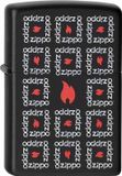 Zippo Aansteker Surround Zwart Metaal