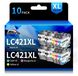 Brother Cartouches d'encre LC421XL - 10 pièces compatibles avec les imprimantes Brother