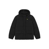 Lyle & Scott Nylon Padded Coat Jongens Winterjas Zwart Maat 170/176