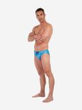 HOM Badehose Swim Mini Briefs Lido Blauw XXL