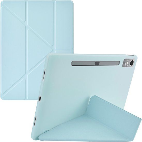 iMoshion Origami Bookcase Tablet Hoes - Lichtblauw voor Lenovo Tab P12 12.6 inch