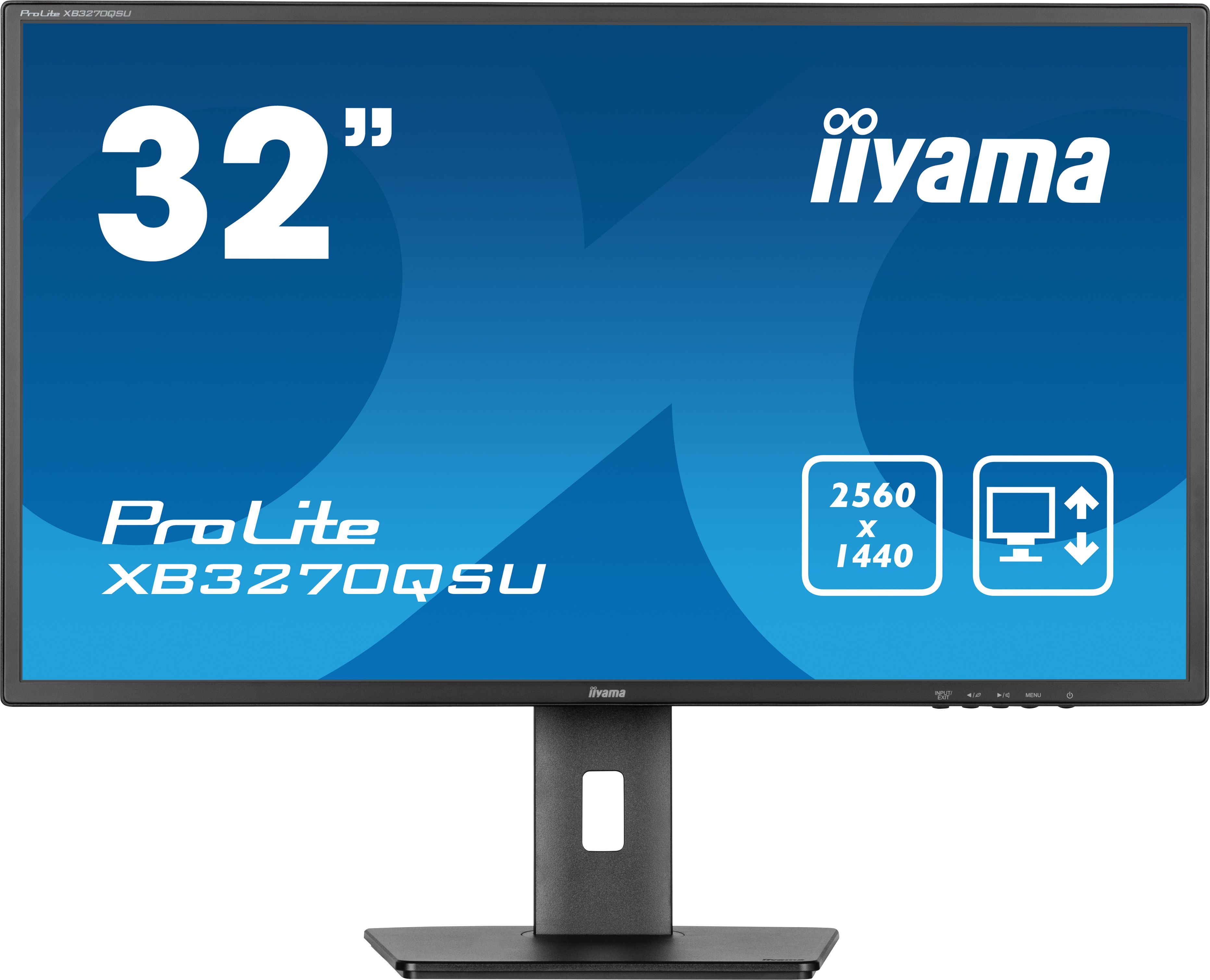 iiyama ProLite XB3270QSU-B1 32" QHD IPS Monitor - USB Hub - Adjustable