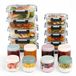 Merkloos Vershoudbakjes en weckpotten - 18-delige set - Glas - Vierkant - Transparant, Roze, Donkergroen