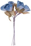 Mopec F478.03 takken bloem blauw retro, verpakking met 12 stuks, stof, eenheidsmaat