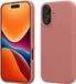 kwmobile telefoonhoesje geschikt voor Apple iPhone 17 - Hoesje met siliconen coating - Smartphone case in winter roze