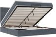 vidaXL lit coffre avec matelas 160x200cm velours gris foncé
