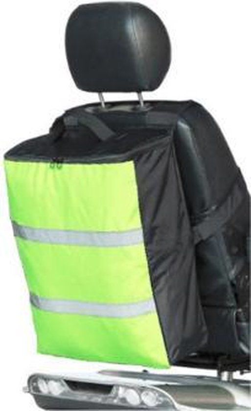Scootmobiel Boodschappentas - Zwart/Fluoriserend - Nylon - 46 x 15 x 40 cm