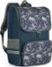 Foxoo Sac à dos garçon Sac à dos enfant avec imprimé dinosaure – Bleu marine – 20 L