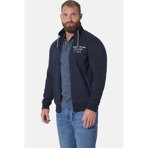 Jan Vanderstorm vest Plus Size - donkerblauw