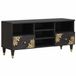 vidaXL TV-kast, zwart, 100 x 33 x 46 cm, massief mangohout