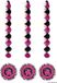 Merkloos / Sans marque Funny Fashion - Sweet 16 party versiering rotorspiralen 3x stuks