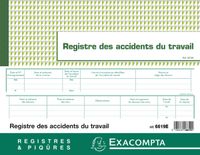 Piqure 24 x 32 cm – register van arbeidsongevallen, 20 pagina's