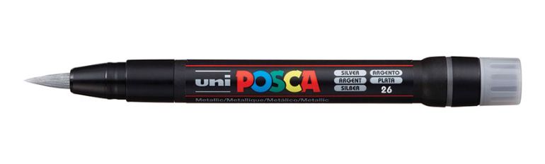 Posca PCF-350 Brushverfstift - Zilver