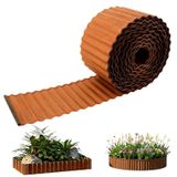 Solidchoice - Bordure de pelouse flexible en métal 15 m pour jardin et parterres de fleurs